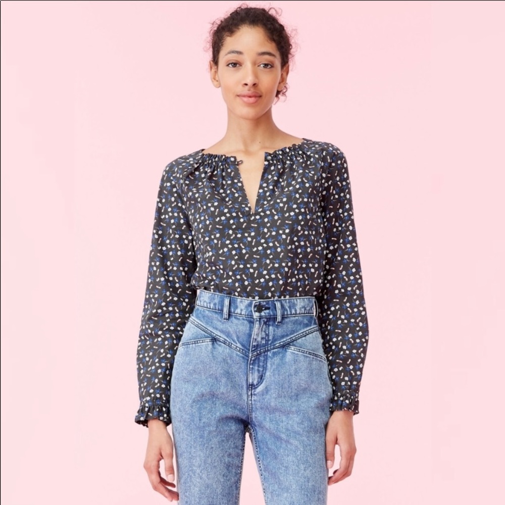 Rebecca Taylor LA VIE Firefly Poplin top